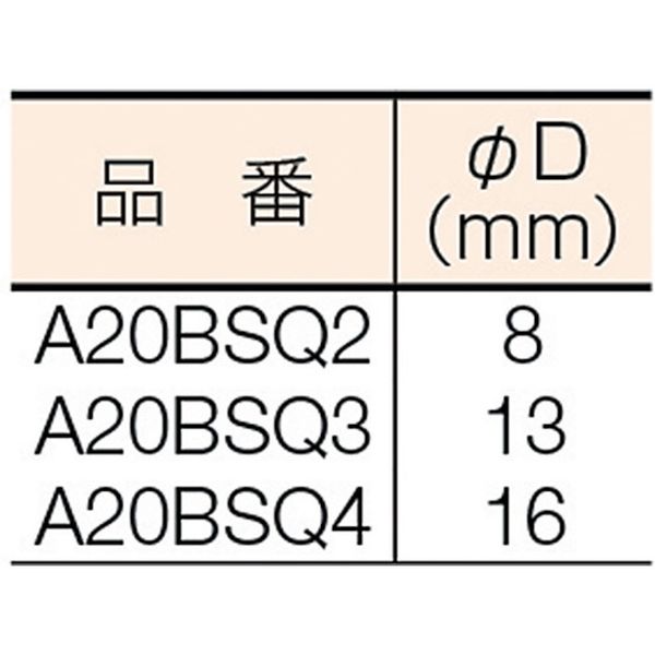 【メーカー在庫あり】 (株)ベッセル ベッセル ソケットアダプターA20BSQ 差込角9.5mm A20BSQ3 JP店