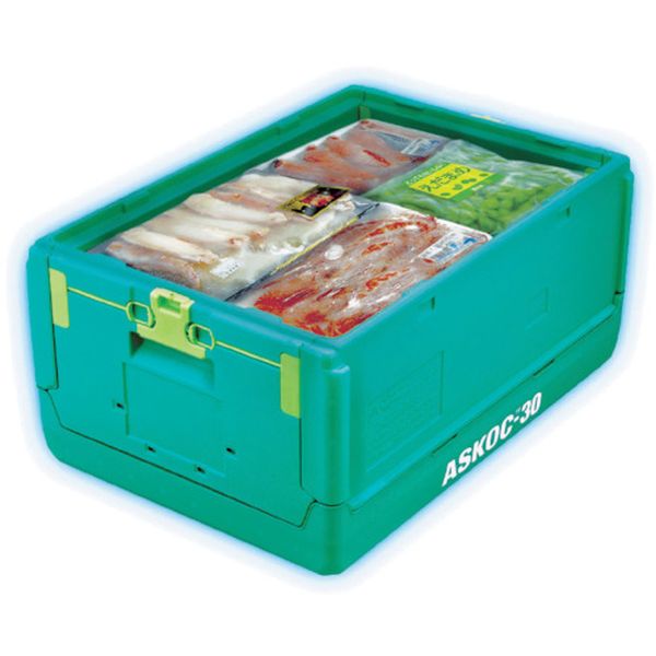 【メーカー在庫あり】 ASKOC30SET 三菱ケミカルインフラテック(株)物流資材部 ヒシ ASKOC-30本体・蓋セット 緑 ASKOC-30-SET JP店
