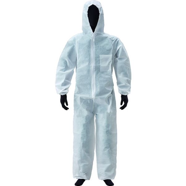 【メーカー在庫あり】 AZWORK1000WM アゼアス(株) アゼアス 使い捨て保護服 PP続服 WORK 白色 M AZ JP店