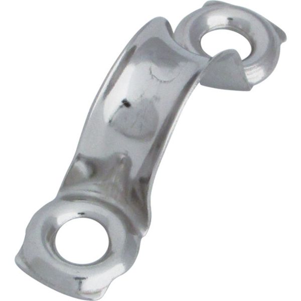 ・設置幅の狭い面でも取り付け可能です。・支柱や壁面などへの取り付けに。・使用荷重(kN)：0.10・D(mm)：10・L1(mm)：51・L2(mm)：36・H(mm)：17・L3(mm)：16・d(mm)：6・T(mm)：0.6・ステンレ...