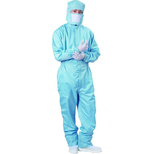 【メーカー在庫あり】 BSC11021BM (株)ブラストン ブラストン フード付つなぎ服 ブルー Mサイズ BSC-11..