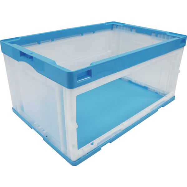 ・段積み保管した状態で商品の出し入れができるため、ピッキングに便利です。・容量(L)：74・色：ブルー/透明・外形寸法(mm)間口：650・外形寸法(mm)奥行：440・外形寸法(mm)高さ：327・有効内寸(mm)間口：600・有効内寸(mm)奥行：405・有効内寸(mm)高さ：305・最大積載荷重(kg)：15・タイプ：扉なし・折りたたみ高さ(mm)：77・適合カード差し(別売)：NR98X68SP/NR93X60SP/NR78X61P/NR104X60/NRS121X84SP/NR178×80・適合フタ：CB-75蓋-2(IC蓋)・適合コンテナ：折りたたみコンテナー75シリーズ・最大積載重量：15kg・長側面側口タイプ・ポリプロピレン(PP)・生産国 日本・JANコード 4938233593135・質量 2.900kg・コード：412-9954 ・品目：CB76NRTLOPENCB-76NRTL-OPEN楽天 JP店　
