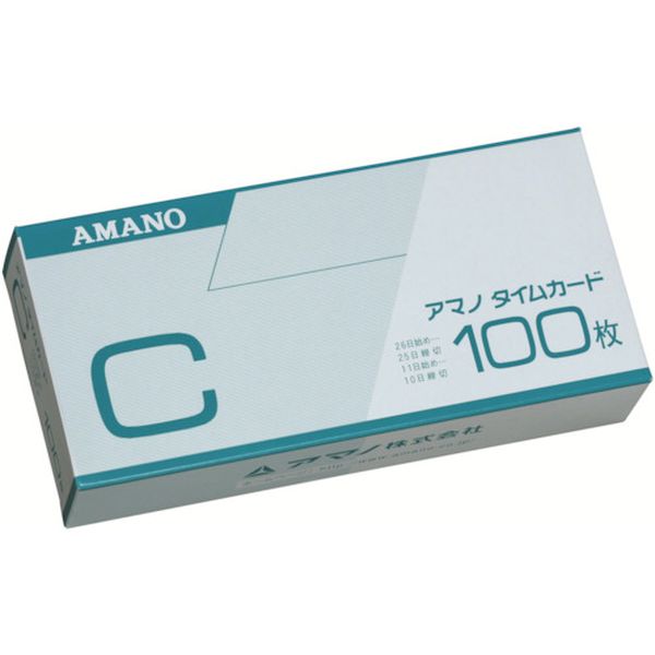 【メーカー在庫あり】 CCARD アマノ(株) アマノ タイムカードC (100枚入) C-CARD JP店