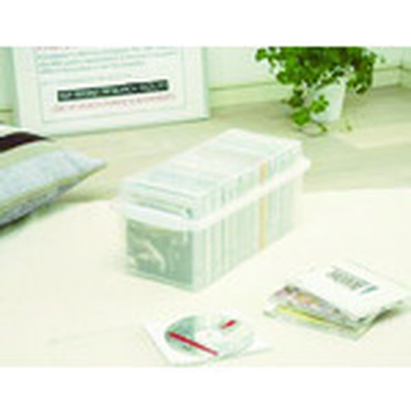 【メーカー在庫あり】 CDB35 アイリスオーヤマ(株) IRIS 241865 CDボックス クリア/ホワイト CDB-35 JP店