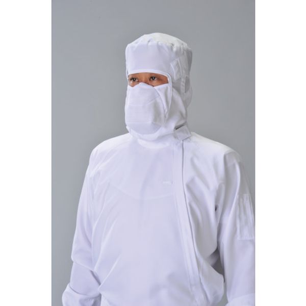【メーカー在庫あり】 (株)ガードナー ADCLEAN クリーンルーム用フード ADCLEAN マスク付きフード 白 L..