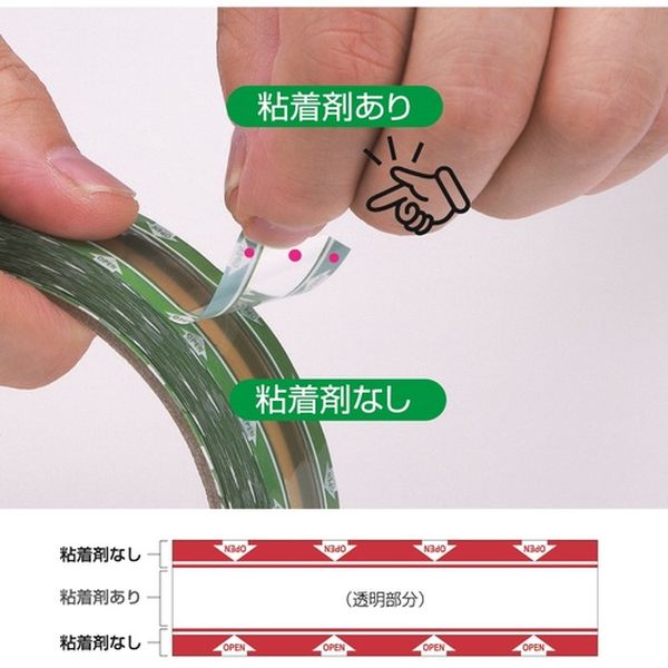 【メーカー在庫あり】 CTEZFR セロテープイージーオープン フードパック赤 18mmX50...
