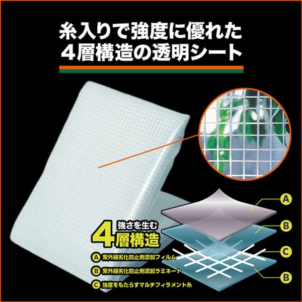 【メーカー在庫あり】 CX1818 トラスコ中山(株) TRUSCO クリアクロスシート 幅1.8m...