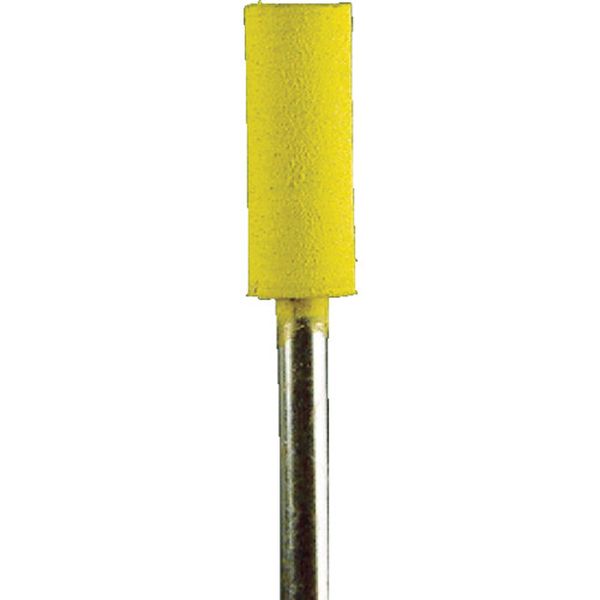 ・弾性効果により、スクラッチが入りにくく、均一な研削面が得られます。・適合素材:工具鋼、合金鋼、一般鋼、ステンレス、アルミニウム、銅・粒度(#):400・最高使用回転数(rpm):30000・軸径(mm):3.0・全長(mm):46.5・形状:円柱・外径(mm):6・幅(mm):17・硬さ:ミディアム・砥粒:WA・生産国 日本・JANコード 4571130871540・質量 29gDB2036　