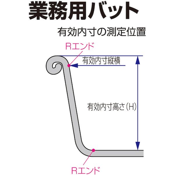 株式会社ヒロチー商事 楽天市場店の【メーカー在庫あり】 (株)日本メタルワークス IKD エコ角バット手札型 E01400001630 JP店｜アングル3