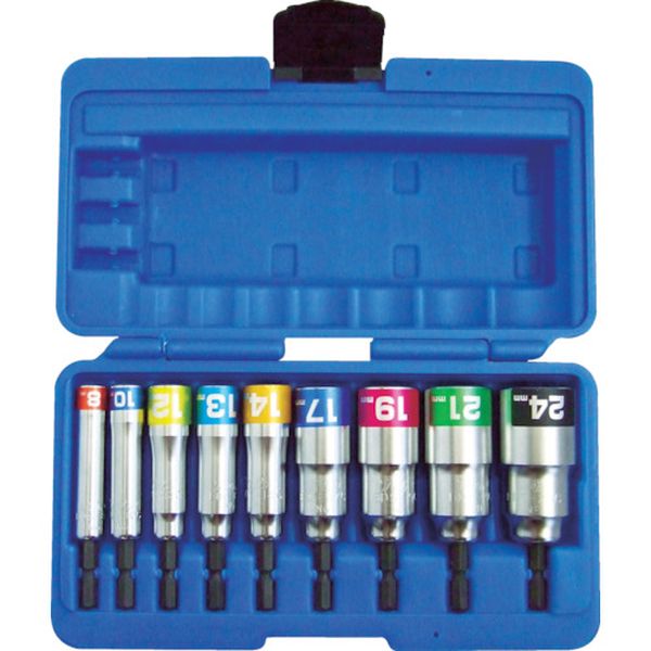 【メーカー在庫あり】 EDS824CS トップ工業(株) TOP 電動ドリル用コンパクトソケット 9本組 EDS-824CS JP店