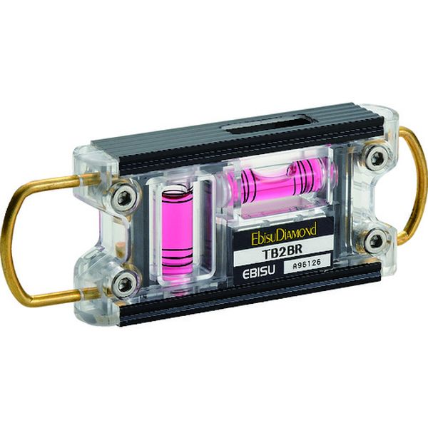 【メーカー在庫あり】 EDTB2BR (株)エビス エビスダイヤモンド 水平器 トビレベル-2 ブラック/レッド ED-TB2BR JP店