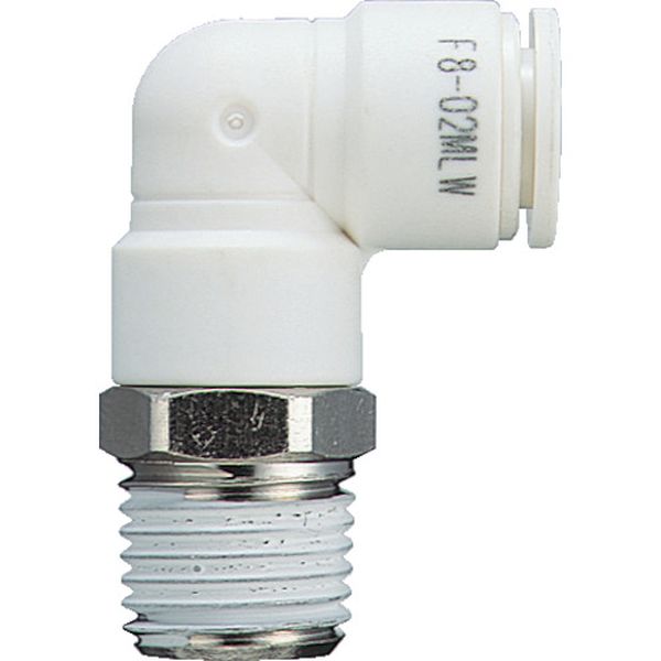 【メーカー在庫あり】 F1202MLW 千代田通商(株) チヨダ ファイブメイルエルボ W(白)12mm・R1/4 F12-02MLW JP店