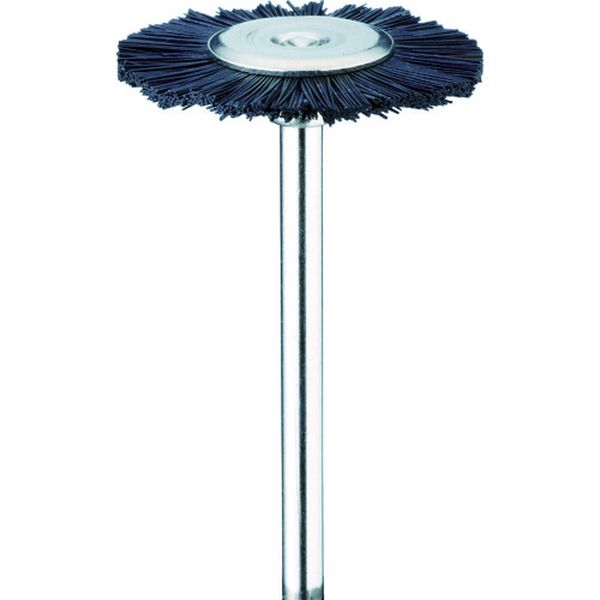 ・繊維表面の凹凸が多く、合成繊維に比べ研磨剤の保持力が高く研磨作業に最適です。・クリーニング作業に最適です。・毛材：豚毛(黒)ハード・外径(mm)：25・幅(mm)：1・軸径(mm)：3.0・全長(mm)：43・最高使用回転数(rpm)：10000・形状：ホイール型・適合素材：セラミックス、ガラス、工具鋼、合金鋼、樹脂、ゴム、超硬合金、サーメット、一般鋼、ステンレス、アルミニウム、銅・生産国 日本・JANコード 4571130882942・質量 47g・コード：499-1630 ・品目：FC1016FC1016楽天 JP店　