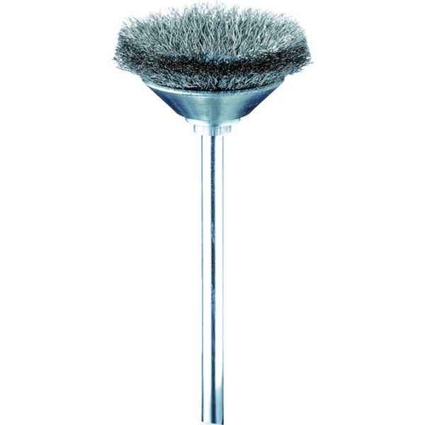 ・耐熱性、耐摩耗性、耐久性に優れた金属線材です。・毛材：ステンレス・外径(mm)：25・幅(mm)：25・毛丈(mm)：5・軸長(mm)：38・軸径(mm)：3.0・全長(mm)：45・線径(mm)：0.1・最高使用回転数(rpm)：5000・形状：ベベル型・適合素材：工具鋼、合金鋼、一般鋼、ステンレス、アルミニウム、銅・生産国 日本・JANコード 4571130887763・質量 28g・コード：499-3861 ・品目：FC4962FC4962楽天 JP店