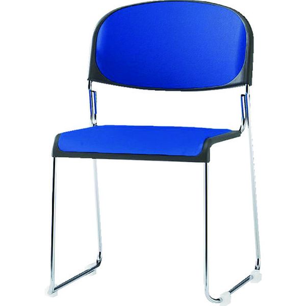 【メーカー在庫あり】 FNM10LIB 藤沢工業(株) TOKIO ミーティングチェア(スタッキング) ビニールレザー..