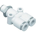 【メーカー在庫あり】 GWY128 チューブ継手 ニュージョイント Y形チーズタイプ 適合チューブ外径12mm 接続口径R1/4 GWY12-8 JP店
