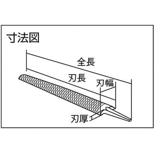 【メーカー在庫あり】 HA35002 ツボサン(株) ツボサン 鉄工ヤスリ 350mm 半丸 中目 HA350-02 JP店
