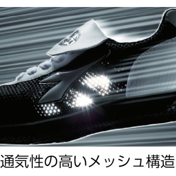 ドンケル(株) ディアドラ DIADORA 安全作業靴 キングフィッシャー 白/黒 29.0cm KF12-290 JP