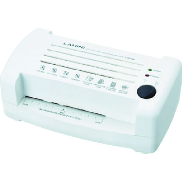 ・IDカード〜ハガキサイズまでラミネートできます。・コンパクトでもフィルム厚さは100〜150μmに対応しています。・最大ラミネート厚さ(mm)：0.6・消費電力(W)：160・ラミネート速度(mm/秒)(50/60Hz)：2.8・幅(mm...