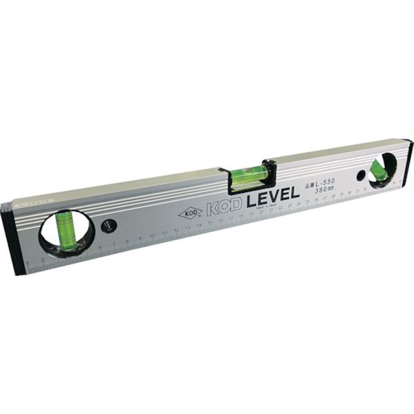 【メーカー在庫あり】 L550M1200MM (株)アカツキ製作所 KOD マグネット付 箱型アルミレベル L-550M1200MM JP店