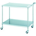【メーカー在庫あり】 M027545U75 ステンレスワゴン(SUS430) 天地2段タイプ φ75ウレタン車 750×450×800 M02-7545 JP店