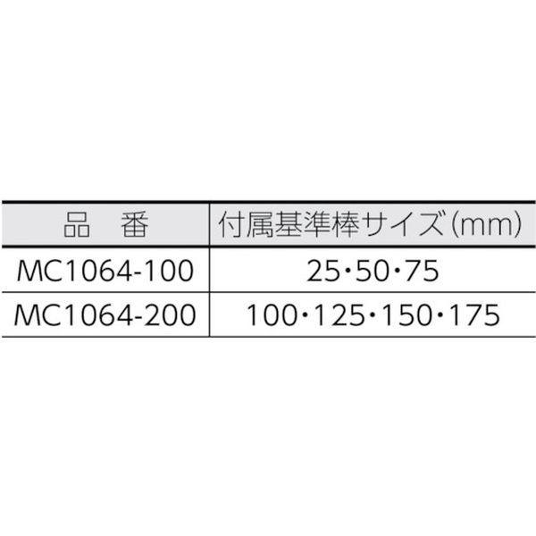 【メーカー在庫あり】 新潟精機(株) SK 替アンビル式外側マイクロメータ MC1064-100 JP