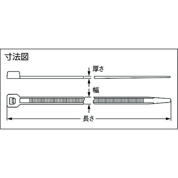 【メーカー在庫あり】 インシュロックタイ メタルコンテントタイ (100本入) 黒 幅2...