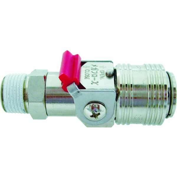 【メーカー在庫あり】 MFXP03MB 千代田通商(株) チヨダ 金属カップリング メガフローXパージ付真鍮R3/8 MFXP-03M-B JP店(4.0)