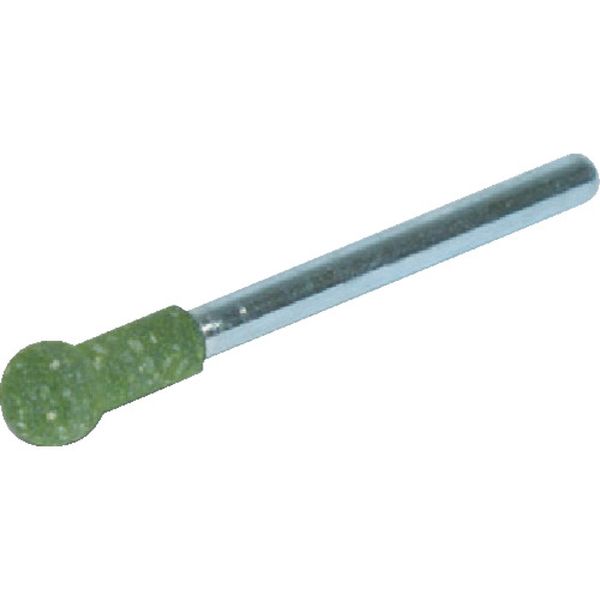 【メーカー在庫あり】 トラスコ中山(株) TRUSCO ゴム軸付砥石 球型 Φ4X軸3 120＃ 10本入 MI1204RM JP店