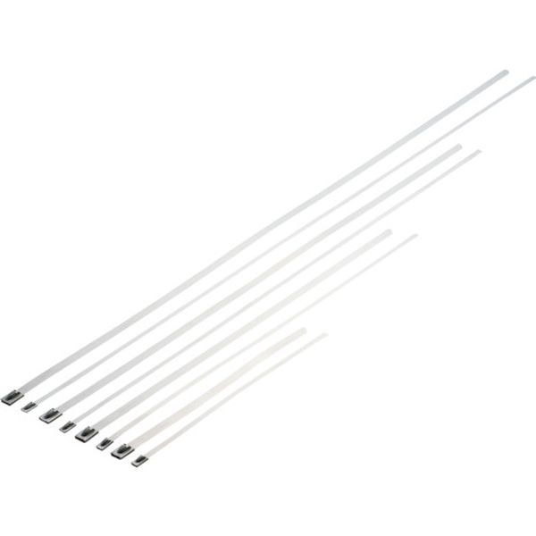 【メーカー在庫あり】 MLTタイプ 自動ロック式ステンレススチールバンド SUS304 幅4.6mm 長さ521mm 100本入り MLT6S-CP JP店