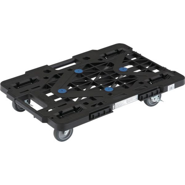 【メーカー在庫あり】 MPK600JSBK 樹脂製平台車 ルートバンメッシュタイプ 615X415 4輪自在 ストッパー..