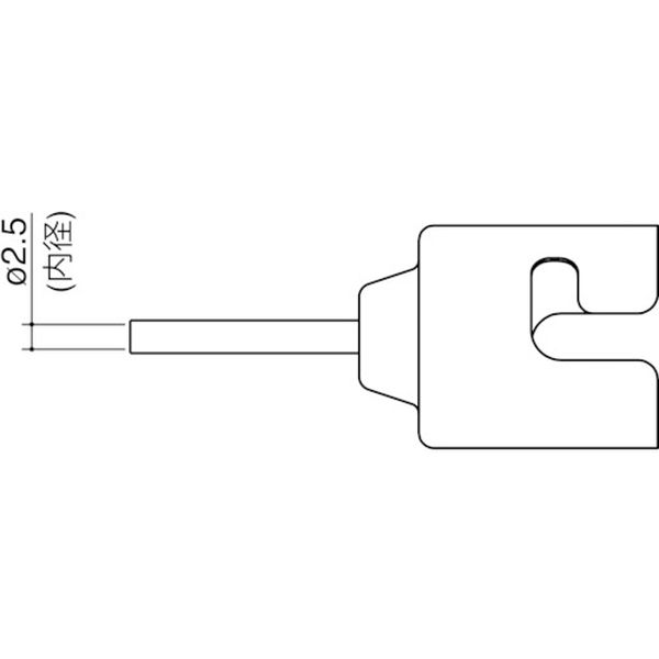 【メーカー在庫あり】 N5101 白光(株) 白光 ノズル シングル 2.5MM N51-01 JP店