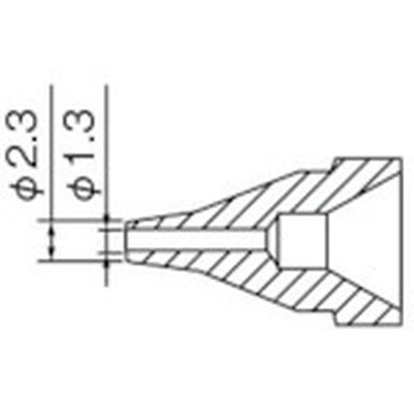 【メーカー在庫あり】 白光(株) 白光 ノズル 1.3MM S型 N61-06 JP