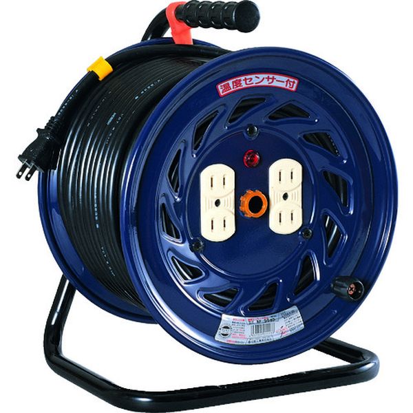 【メーカー在庫あり】 NF504D 日動工業(株) 日動 電工ドラム 標準型100Vドラム 2芯 温度センサー：自動復帰型 50m NF-504D JP店