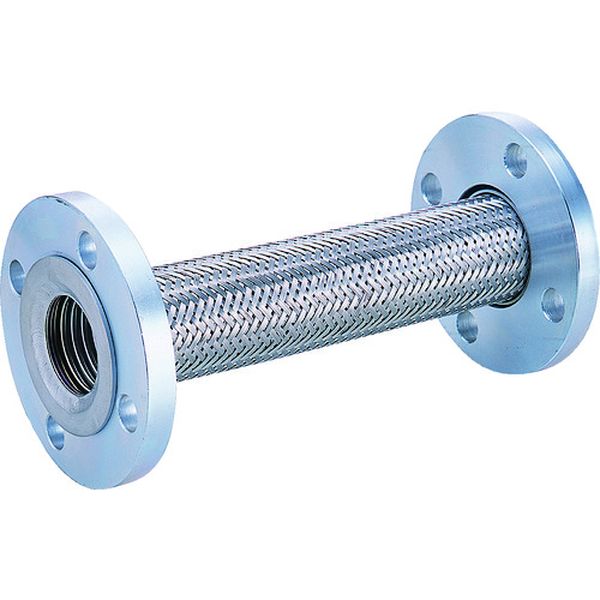 【メーカー在庫あり】 標準フランジ式フレキシブルホース(カラー式) フランジ10K/SS400(接液部SUS304) ..