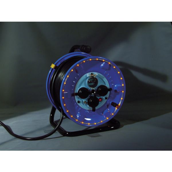 【メーカー在庫あり】 NPWLEB33R 日動工業(株) 日動 電工ドラム 防雨型LEDラインドラム 赤 漏電保護専..