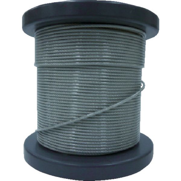 【メーカー在庫あり】 NSB20023050M SUSワイヤロープ2.00/2.30mm 7×7 50m巻コート付(クリアー) NSB200-230-50M J...