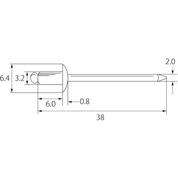 【メーカー在庫あり】 NST42EB ブラインドリベット(ステンレス/ステンレス製) 4-2(300本入) エコBOX NST 4-2EB JP店 3