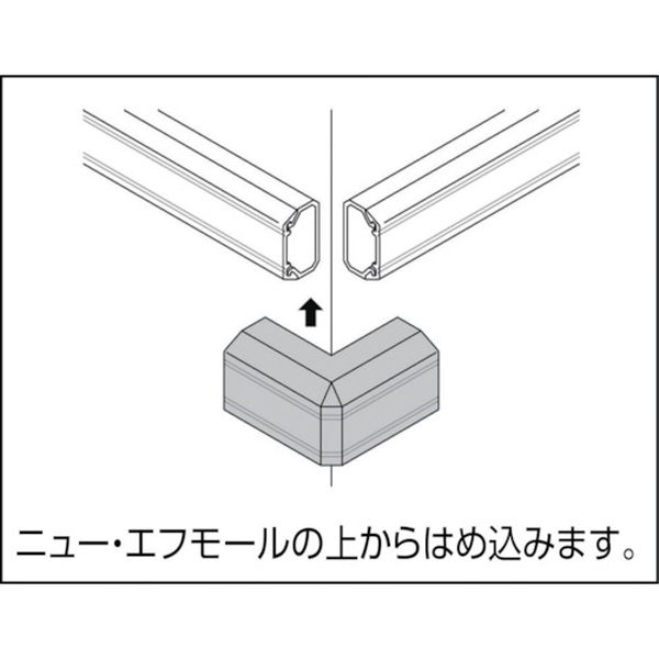 【メーカー在庫あり】 マサル工業(株) マサル ニュー・エフモール付属品 デズミ 3号 ミルキーホワイト SFMD33 JP店