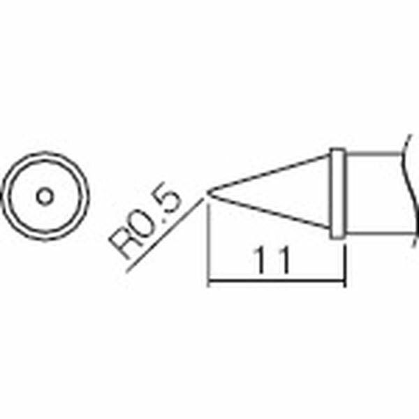 【メーカー在庫あり】 T12WB2 白光(株) 白光 こて先 0.5WB型 T12-WB2 JP店