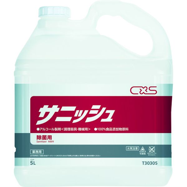 ・細菌にもウィルスにもアタックする100%食品添加物原料のアルコール製剤です。・細菌や食中毒菌の対策に優れた効果を発揮します。・調理器具・備品類の除菌。・タイプ：リキッド・容量(ml)：5000・容量(L)：5・希釈倍率(倍)：原液・詰替用・使用濃度：原液・使用量目安：1平方メートルあたり6ml/9〜10回噴霧・液性：弱アルカリ性・PRTR：非該当・主成分:エタノール、デヒドロ酢酸ナトリウム、グルコン酸ナトリウム、重曹、クエン酸、精製水・火気注意/食品への直接使用不可・生産国 日本・JANコード 4536735303056・質量 4800g・コード：474-2419 ・品目：T30305T30305楽天 JP店　