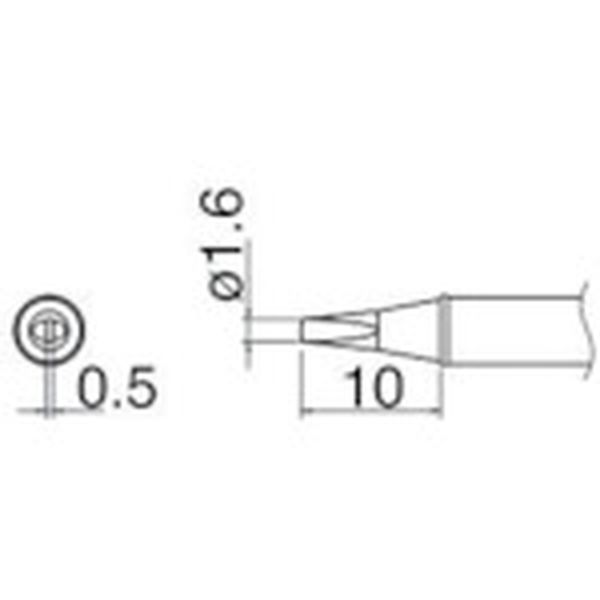 【メーカー在庫あり】 T3103D16 白光(株) 白光 こて先 1.6D型 T31-03D16 JP店