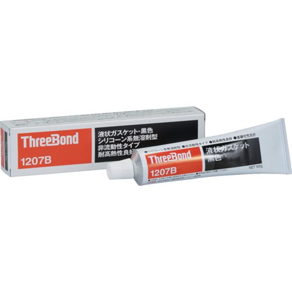 【メーカー在庫あり】 液状ガスケット シリコーン系工業用シール剤 黒色 100g 耐熱・耐湿・速硬化非流動タイプ TB1207B JP店