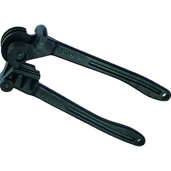 ・1丁で4サイズの曲げ加工ができます。・グラスファイバー入り強化プラスチック製です。・カークーラー取り付け時のチューブ曲げ加工に最適。・軟質銅・アルミ管の曲げ加工に。・タイプ：ミリ用・適合管径(mm)：5、6、8、10・曲げ半径R(mm)：16.0、23.5・全長(mm)：265・寸法(mm)左手：265・寸法(mm)右手：242・曲げ角度(°)：0〜180・適合管径：5、6、8、10・ミリサイズ用・外径がぴったり合うチューブ以外には使用できません。・生産国 日本・JANコード 4967521035415・質量 400g・コード：178-0913 ・品目：TB5681TB5681楽天 JP店　