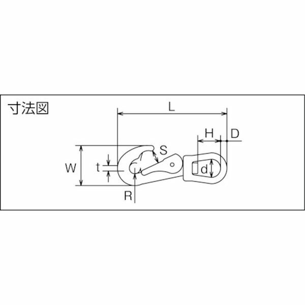 【メーカー在庫あり】 TBRF2 トラスコ中山(株) TRUSCO フック 真鍮スイベルスナップ (1個＝1袋) 使用荷重：0.2kN TBRF-2 JP店