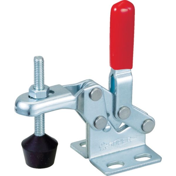 【メーカー在庫あり】 下方押え型トグルクランプ(垂直ハンドル式) 全長：61mm 締付力：0.3kN フランジベース TD09F JP店