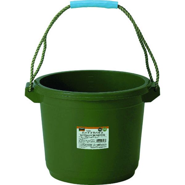 【メーカー在庫あり】 THB14OD トラスコ中山(株) TRUSCO ハードプラバケツ 14L OD色 THB-14-OD JP店