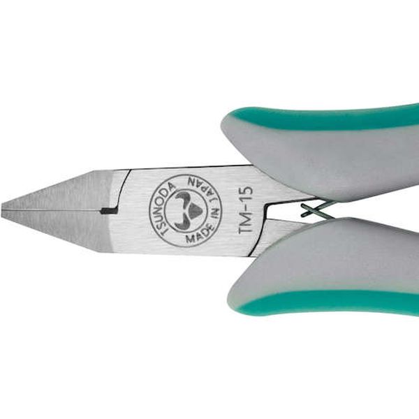 【メーカー在庫あり】 TM15 (株)ツノダ TTC Trinity 先細(セミフラッシュ)ニッパー 全長121mm TM-15 JP店