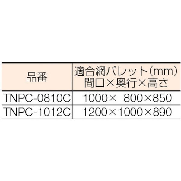 【メーカー在庫あり】 TNPC1012C トラスコ中山(株) TRUSCO ネットパレット用カバー...