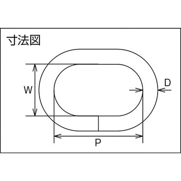 【メーカー在庫あり】 TOL12 トラスコ中山(株) TRUSCO 楕円リンク ステンレス製 12mm 1個入 TOL-12 JP店
